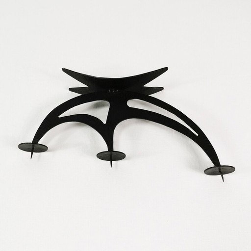 Vintage metal candlestick, Germany 1960