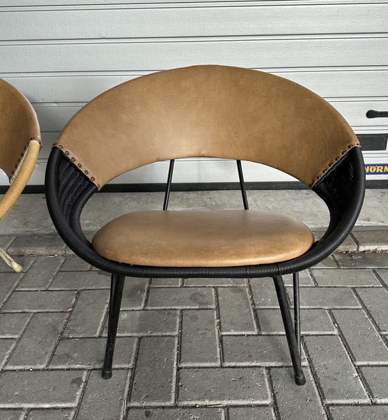 Image 1 of 2X Retro Saturn Design Armchairs