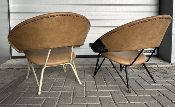 Image 1 of 2X Retro Saturn Design Armchairs