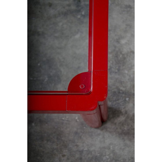Image 1 of Vintage red coffee table by Kho Liang le for Artifort, 1970