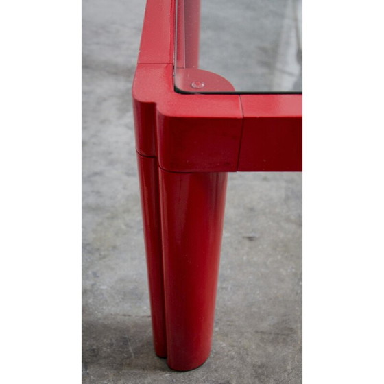 Image 1 of Vintage red coffee table by Kho Liang le for Artifort, 1970