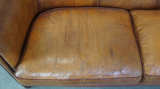 Image 1 of Sheepskin Leather 2.5 Seater Club Sofa