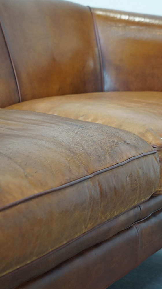 Image 1 of Sheepskin Leather 2.5 Seater Club Sofa