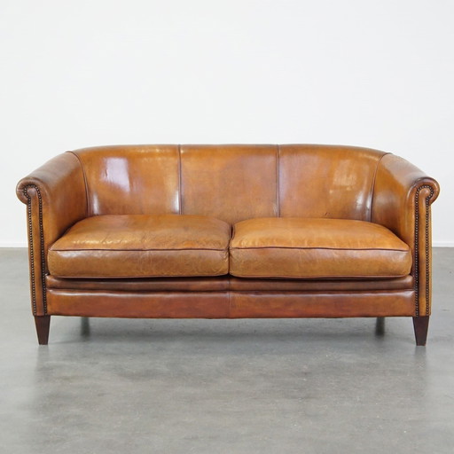 Sheepskin Leather 2.5 Seater Club Sofa