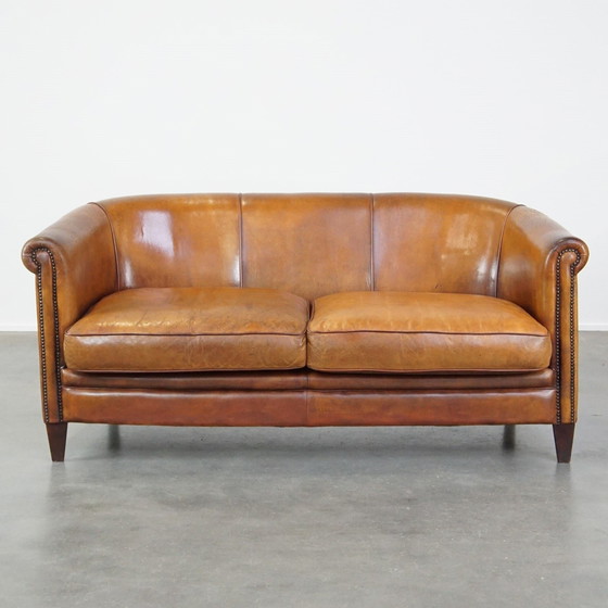 Image 1 of Sheepskin Leather 2.5 Seater Club Sofa