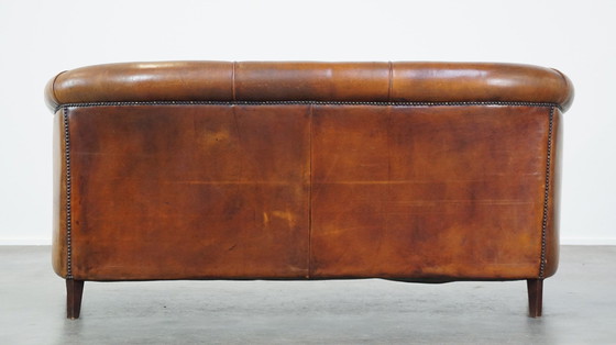 Image 1 of Sheepskin Leather 2.5 Seater Club Sofa