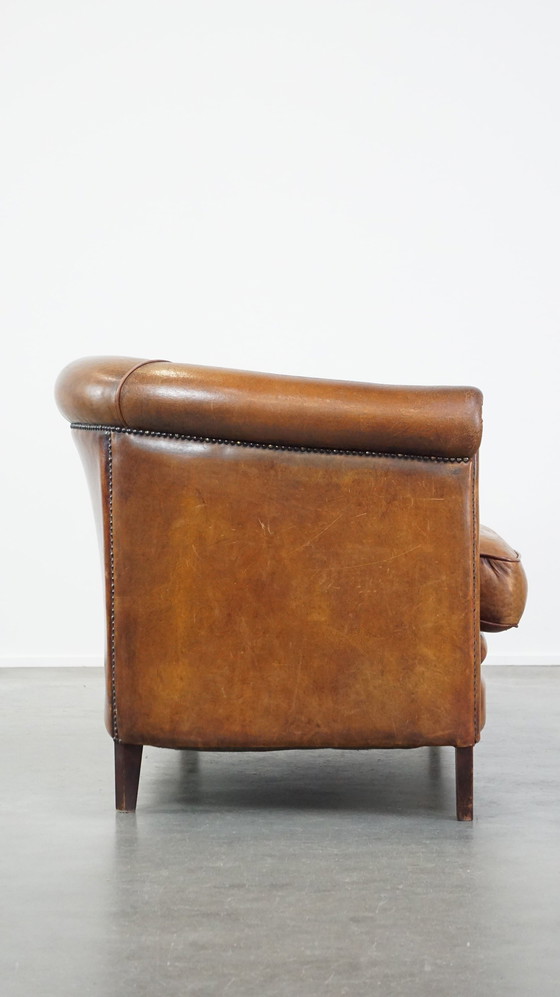 Image 1 of Sheepskin Leather 2.5 Seater Club Sofa