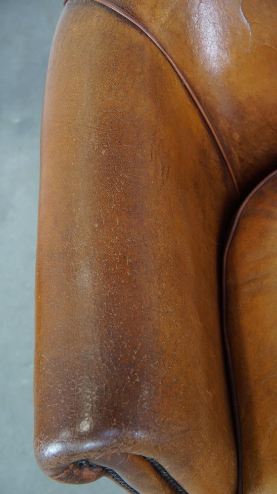 Image 1 of Sheepskin Leather 2.5 Seater Club Sofa