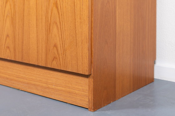 Image 1 of Danish 1970’s teak veneer two piece cabinet