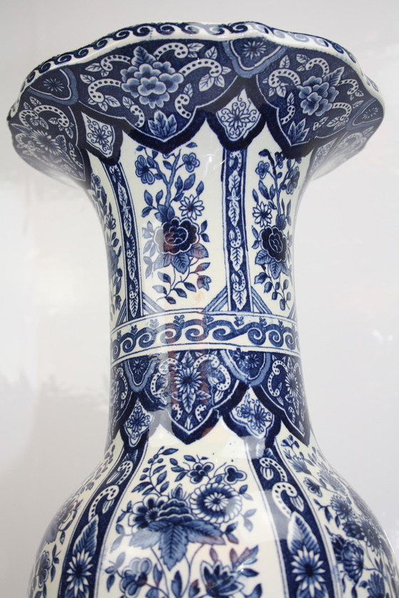 Image 1 of Classic Delft blue Boch vase x2