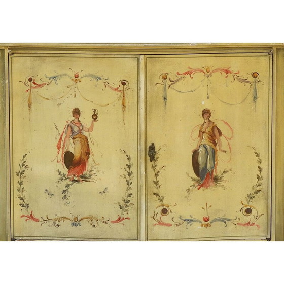 Image 1 of Vintage Venetian style hand painted cabinet C1960, Italy 1960