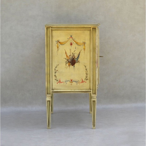 Image 1 of Vintage Venetian style hand painted cabinet C1960, Italy 1960