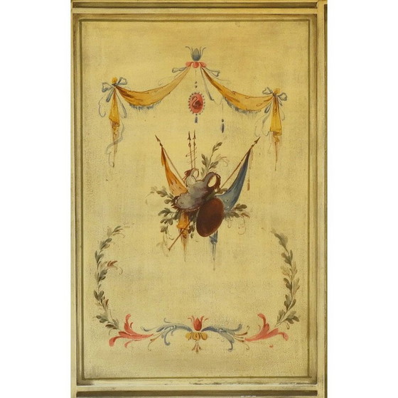 Image 1 of Vintage Venetian style hand painted cabinet C1960, Italy 1960