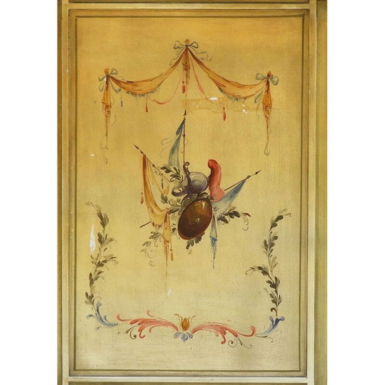 Image 1 of Vintage Venetian style hand painted cabinet C1960, Italy 1960