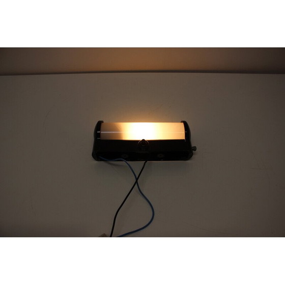 Image 1 of Vintage Art Deco wall lamp in bakelite and glass, Czechoslovakia 1930