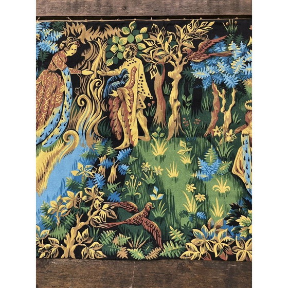 Image 1 of Vintage tapestry printed Roga