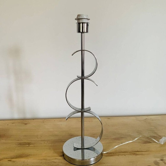 Image 1 of Vintage lamp in chrome steel by Luigi Ferro