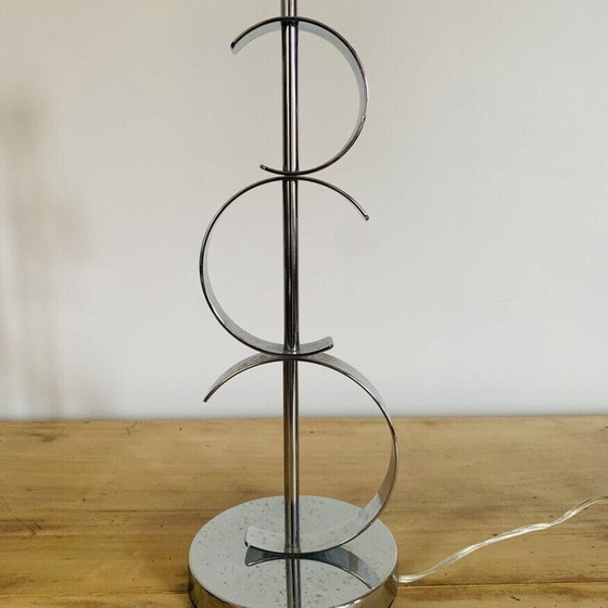 Image 1 of Vintage lamp in chrome steel by Luigi Ferro