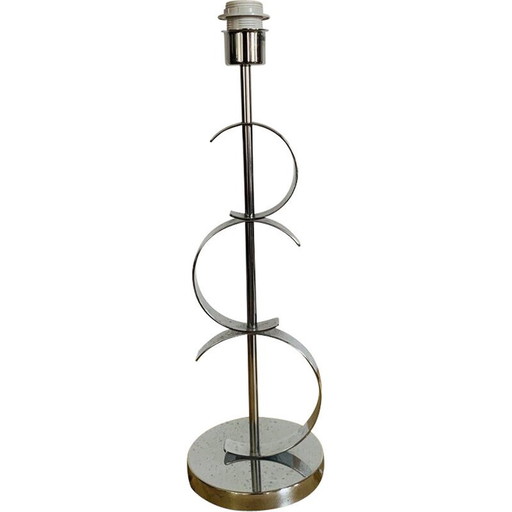 Vintage lamp in chrome steel by Luigi Ferro