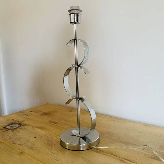 Image 1 of Vintage lamp in chrome steel by Luigi Ferro
