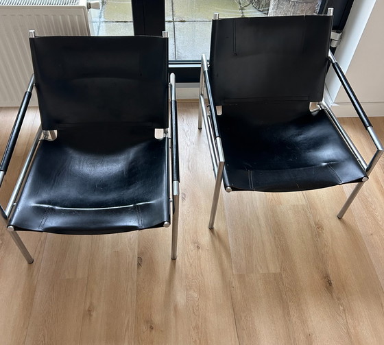 Image 1 of 2x Martin Visser Spectrum SZ05 armchairs