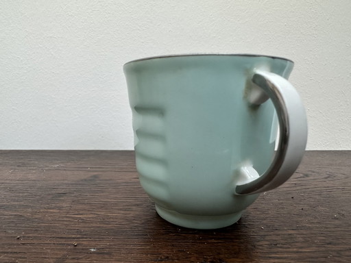 Coffee cup - Art-Deco - Epiag Tzechoslovakia - Water Green