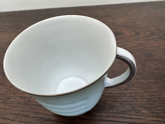 Image 1 of Tasse à café - Art-Deco - Epiag Tzechoslovakia - Vert D’eau