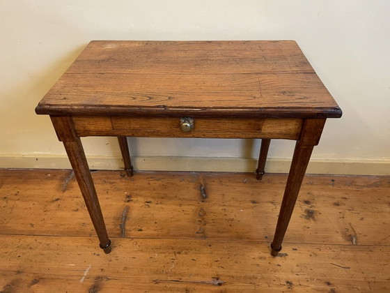 Image 1 of Table Side Table French Antique Oak