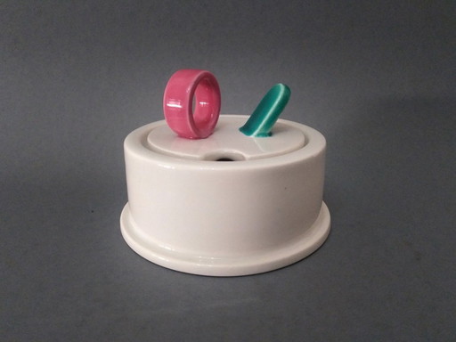 Marco Zanini "Hollywood" Postmodern Sugar Holder For Bitossi Flavia 1980'S