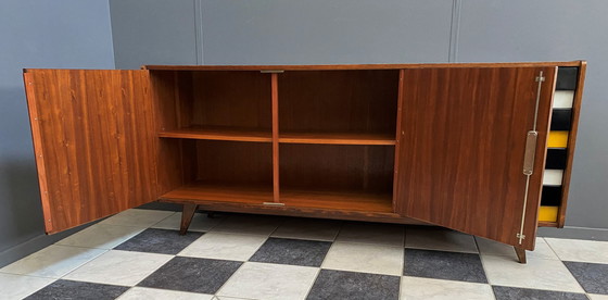 Image 1 of Jiroutek larger sideboard model U 460 in Yellow by Interier Praha 1960s