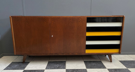 Image 1 of Jiroutek larger sideboard model U 460 in Yellow by Interier Praha 1960s