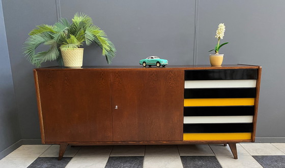 Image 1 of Jiroutek larger sideboard model U 460 in Yellow by Interier Praha 1960s