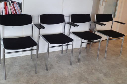 4x Gijs van der Sluis dining chair