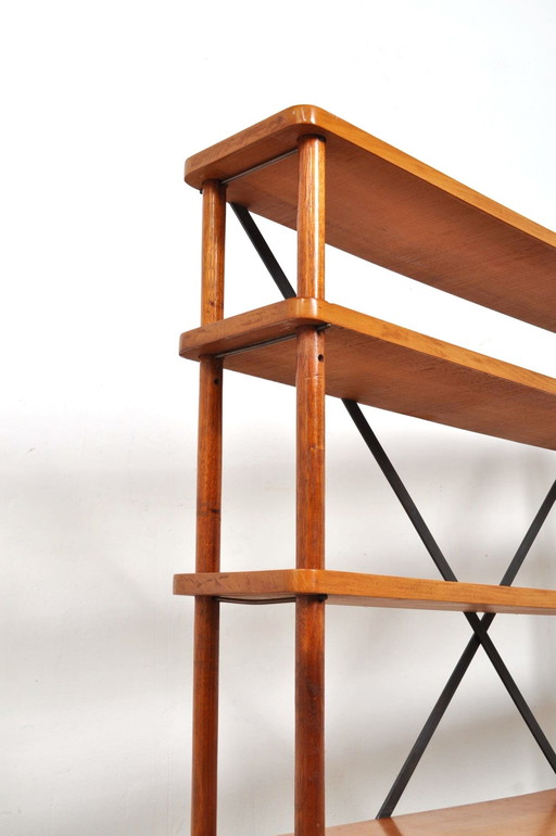 Vintage Stick Cabinet / Bookcase