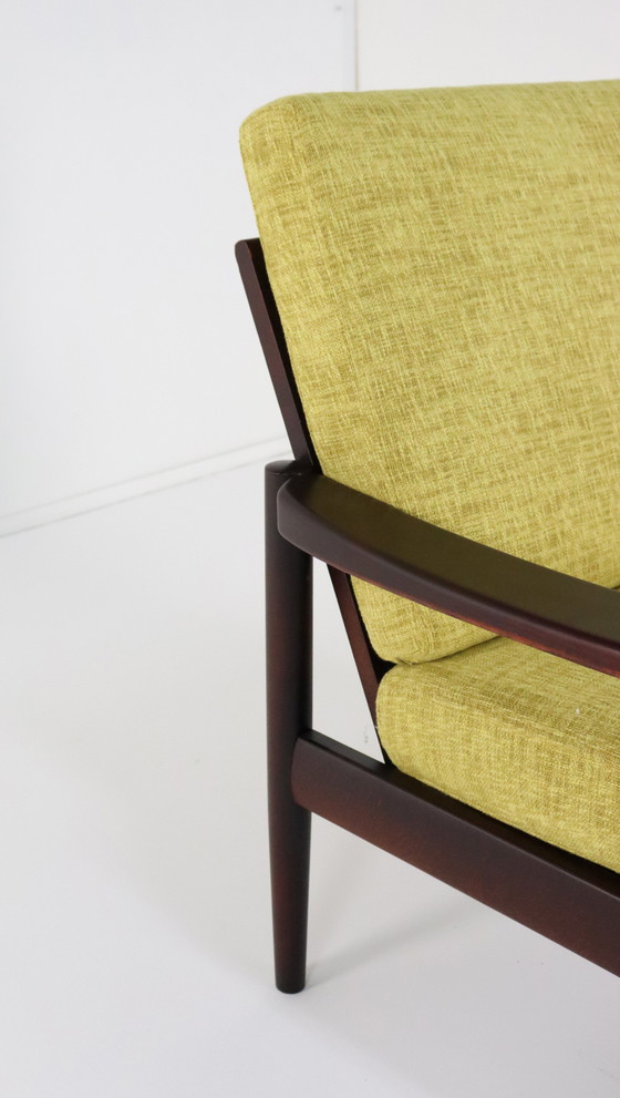 Image 1 of Vintage Armchair Easy Chair 'Kaufbeuren' New Upholstery