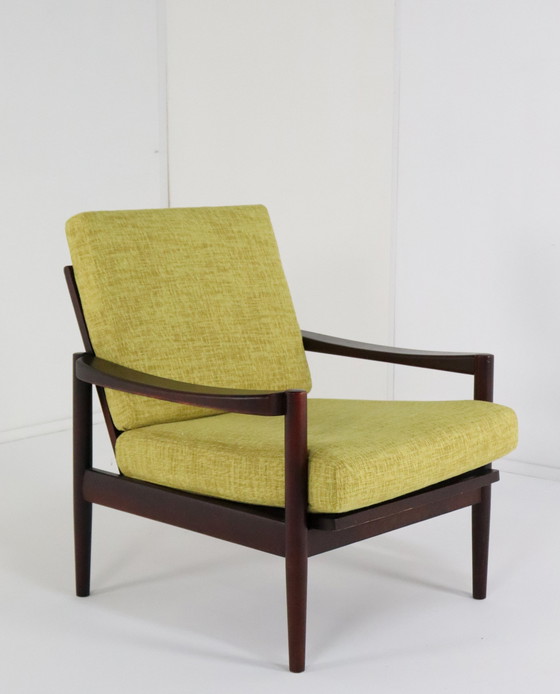 Image 1 of Vintage Armchair Easy Chair 'Kaufbeuren' New Upholstery