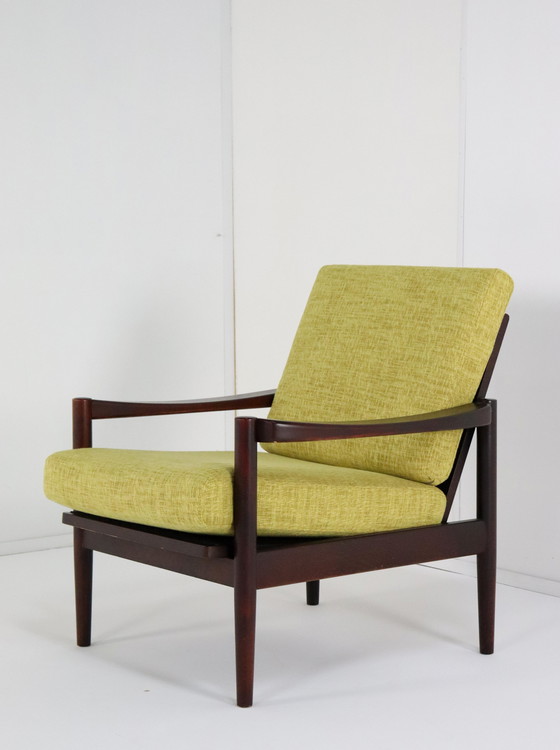 Image 1 of Vintage Armchair Easy Chair 'Kaufbeuren' New Upholstery
