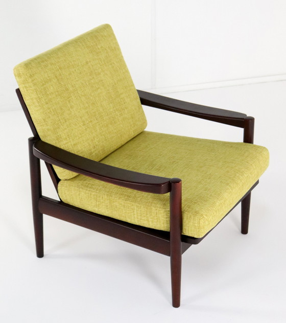 Image 1 of Vintage Armchair Easy Chair 'Kaufbeuren' New Upholstery