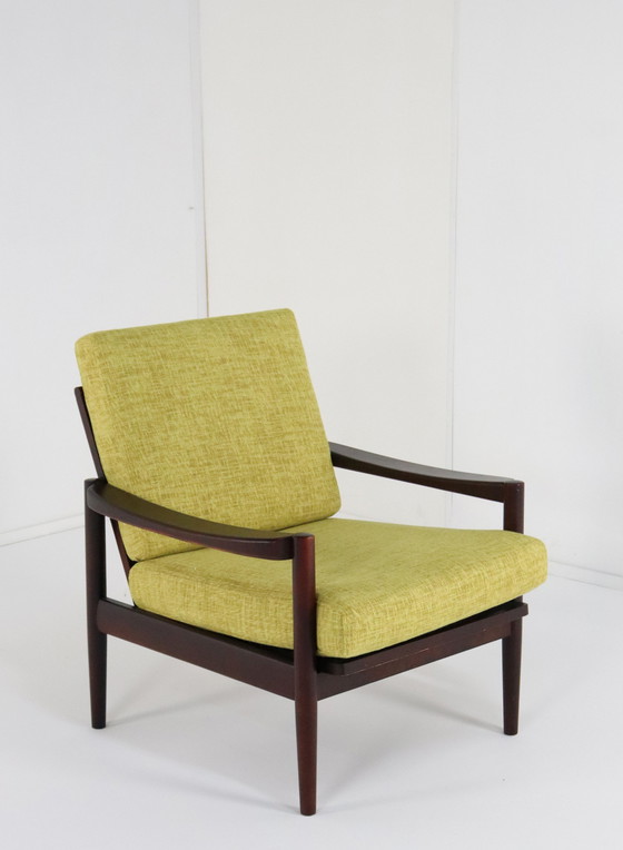 Image 1 of Vintage Armchair Easy Chair 'Kaufbeuren' New Upholstery