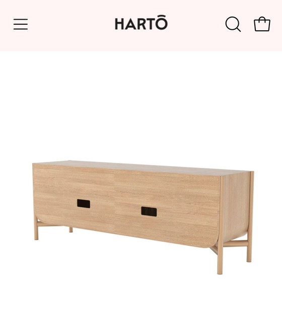 Image 1 of Oak Buffet Cabinet Harto