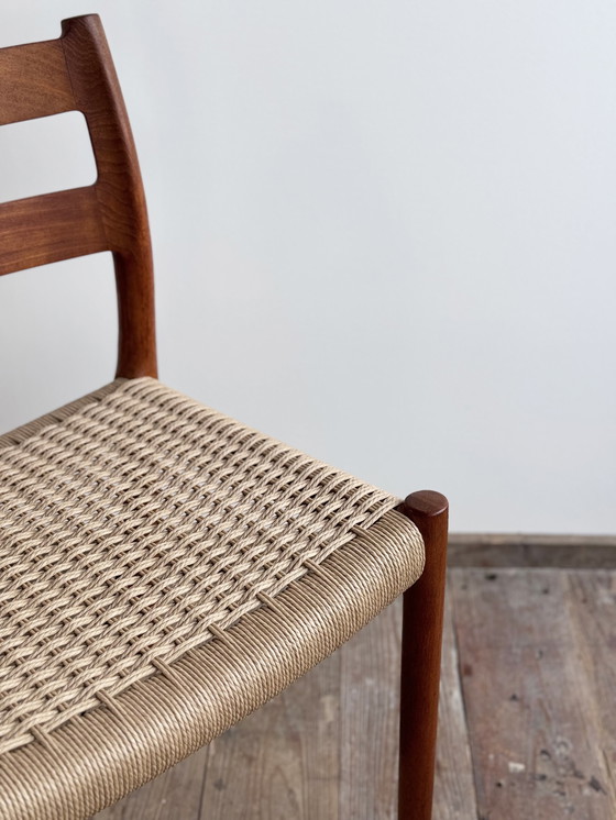 Image 1 of Mid-Century Danish Model 84 Chair in Teak by Niels O. Møller for J.L. Moller, 1950