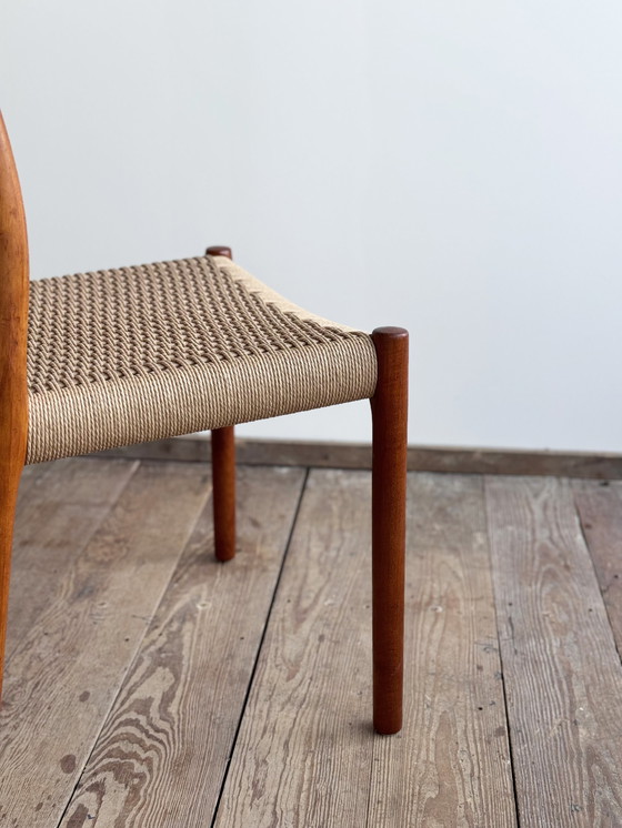 Image 1 of Mid-Century Danish Model 84 Chair in Teak by Niels O. Møller for J.L. Moller, 1950