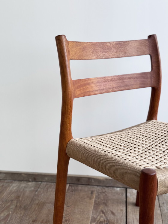 Image 1 of Mid-Century Danish Model 84 Chair in Teak by Niels O. Møller for J.L. Moller, 1950