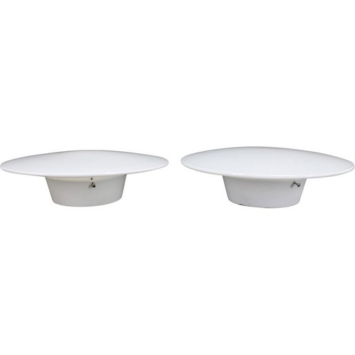 Pair of vintage Eklipta ceiling lamps by Arne Jacobsen for Louis Poulsen, Denmark 1970s