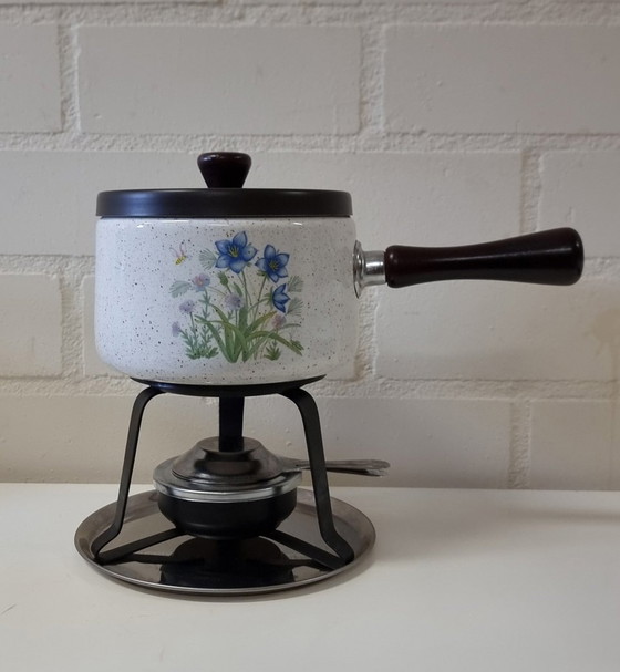 Image 1 of 2136 Vintage Retro Fondue Pan Fondue Set Fondue Set