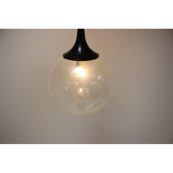Image 1 of Lampada a sospensione vintage in vetro e plastica, Cecoslovacchia, anni '60