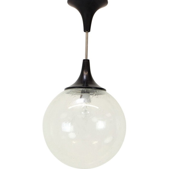 Image 1 of Lampada a sospensione vintage in vetro e plastica, Cecoslovacchia, anni '60