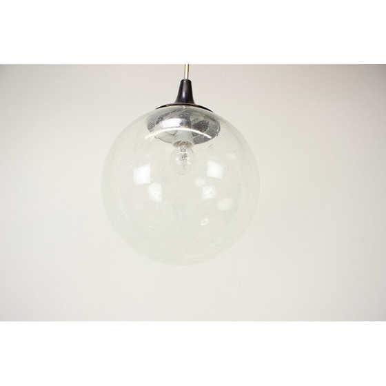 Image 1 of Lampada a sospensione vintage in vetro e plastica, Cecoslovacchia, anni '60