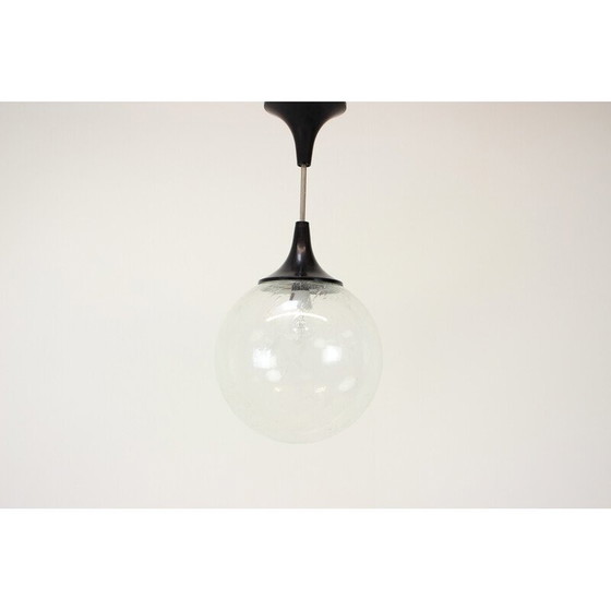 Image 1 of Lampada a sospensione vintage in vetro e plastica, Cecoslovacchia, anni '60