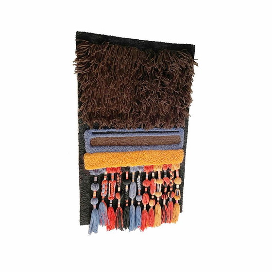 Image 1 of Tappeto da parete vintage in lana di Ewald Kröner per Schloss Hackhausen, Germania anni '70